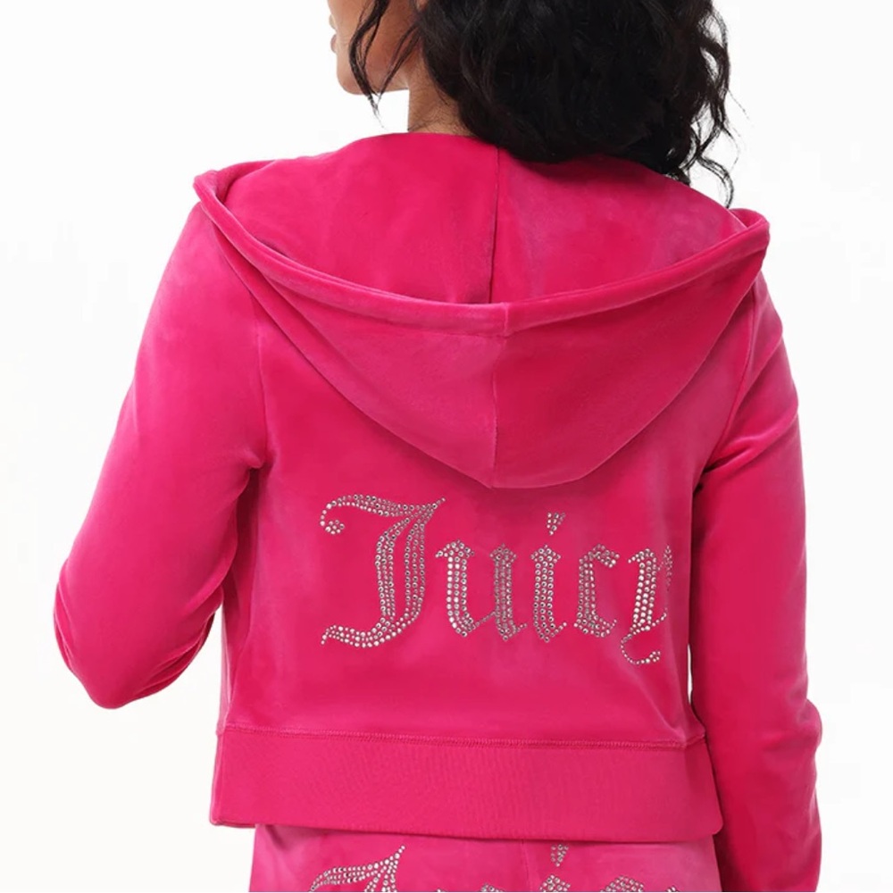 Juicy Couture pink zip up hoodie